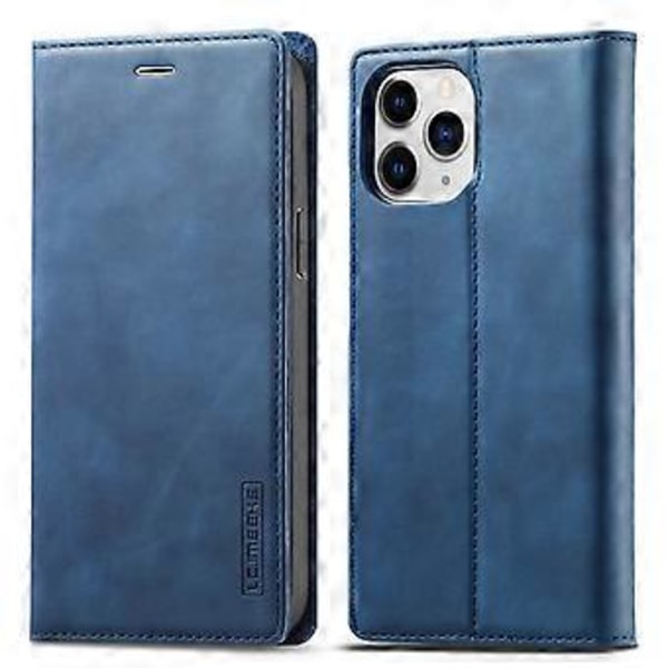 LC.IMEEKE Magnetiskt PU + TPU-fodral för iPhone 13 Pro Blue