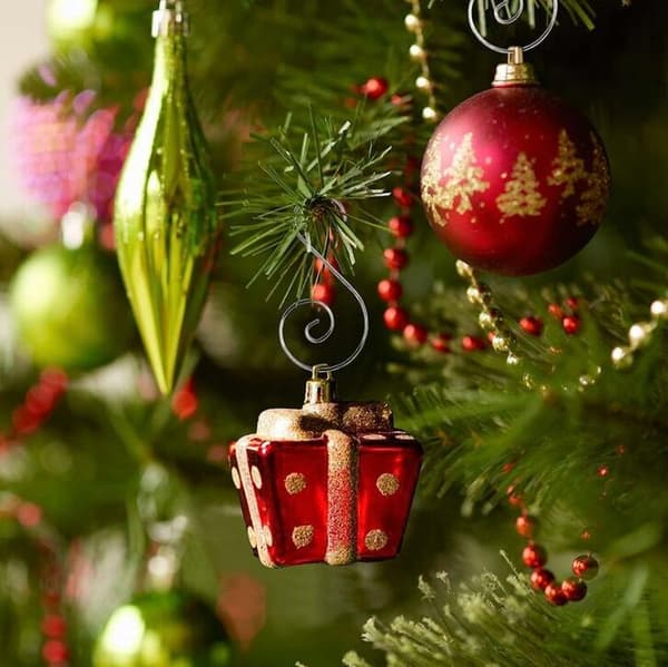 Julekugle-kroge, 100 stk. Julekrog Ornament S-formet Ha