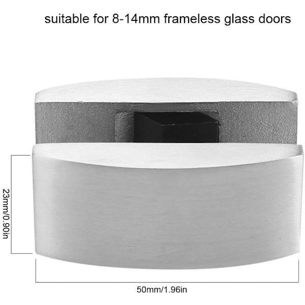 304 rustfritt stål glassdør pivot hengselklips fikser rammeløs S
