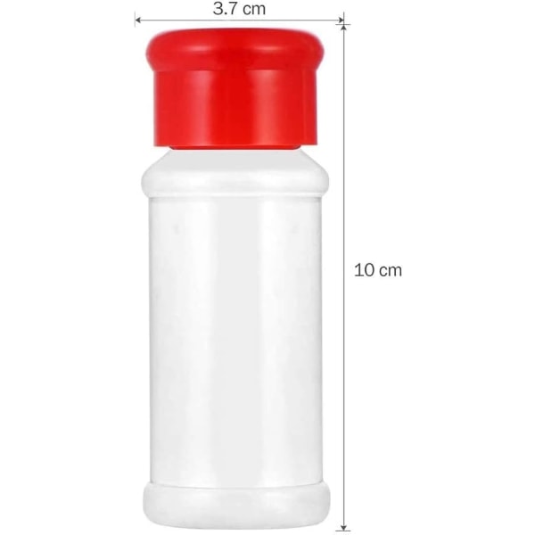 6 st plast kryddburkar salt peppar shakers kryddburkar flaskor