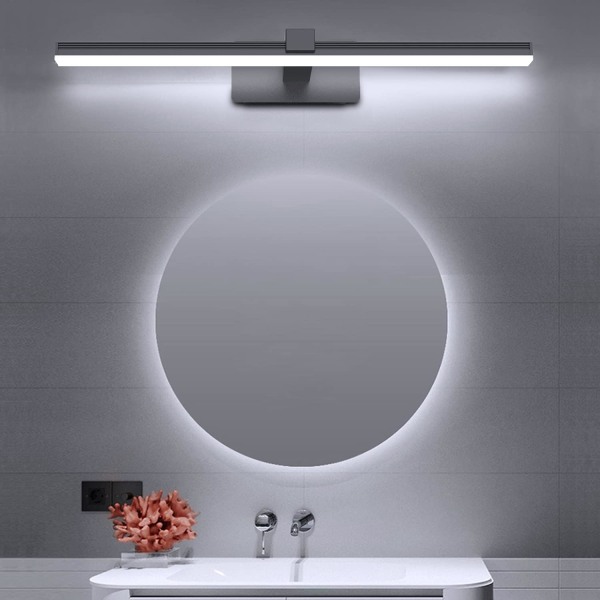 Badrumsspegel vattentät IP44 9W kall vit 6000K, modern LED