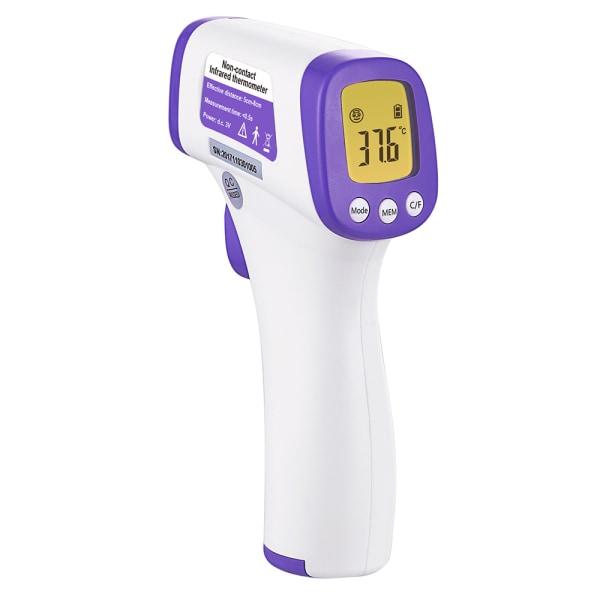 Vuxen panntermometer Infraröd termometer med febervarning