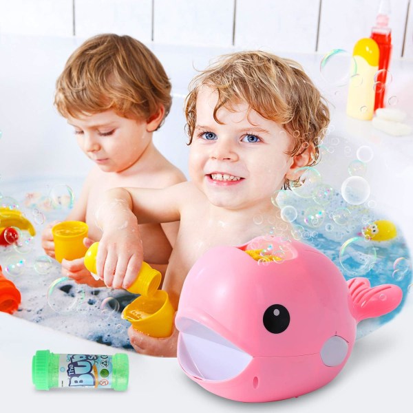 Automatisk boblemaskin, bobleleketøy for barn, automatisk hval B