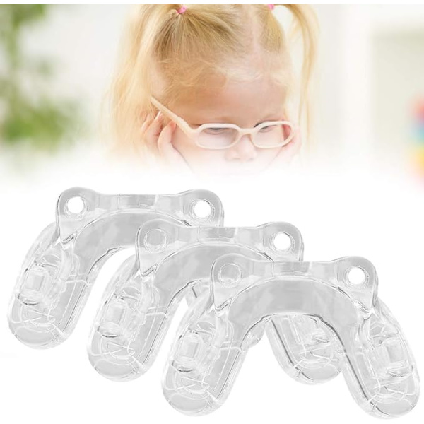 3PCS barn glasögon U-formad integrerad näsplatta, ögonmask n