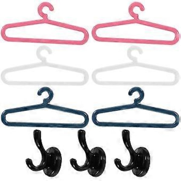 1 Set Mini Dockskåpshängare Krokar Modell Dockskåpsmöbler Dockskåpstillbehör Dockhängare