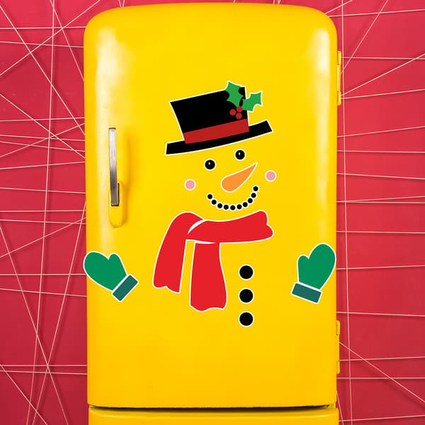 Julemann Kjøleskapsmagneter, Store Selvklebende Ref