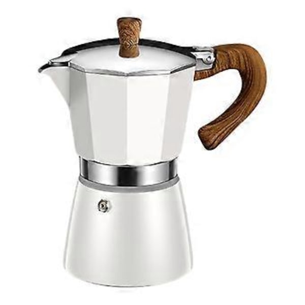 Bärbar Moka Kaffebryggare i Rostfritt Stål med Jämn Uppvärmning, Bärbara Kaffekokare för Perfekt Smakextraktion
