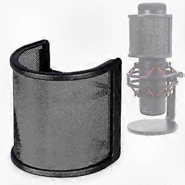 Premium Popfilter for Mikrofoner - 3-Lags Vindskjerm Forbedrer Lydklarheten for Innspilling