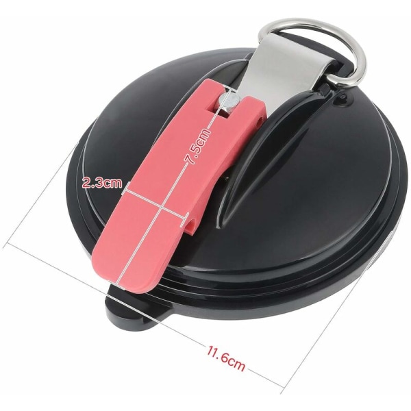 2-pack multifunktionella sugkoppar med 4 S-krokar, kraftig bilspännare, inga repor, multifunktionella sugkoppar för camping, bilfästning, tält, bagage, presenningar