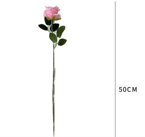 5 kunstige roser, Valentinsdag, hjemme- og bryllupsdekorasjoner, kunstige blomster - gradientblå Gradient Blue