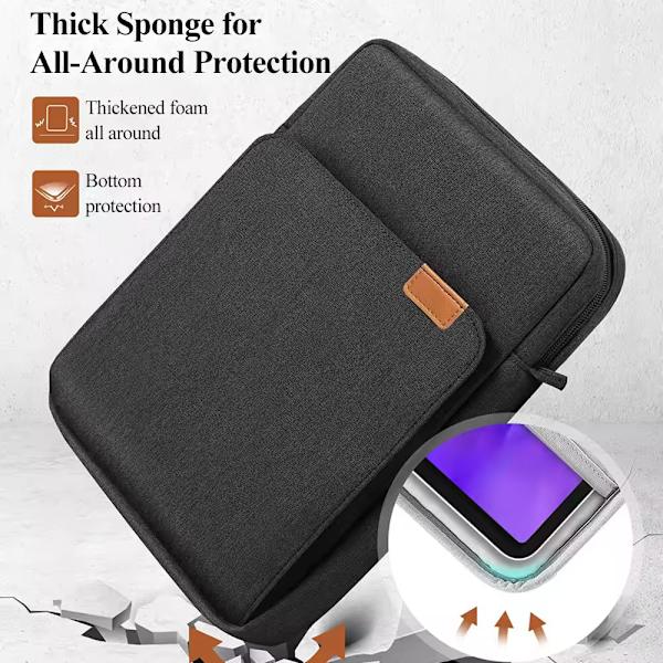Sort Laptop Tablet Messenger Taske til MacBook Air Pro M1 M2 iPad