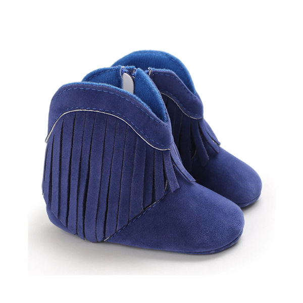 Baby sko varme bomuldssko-blå（12cm）