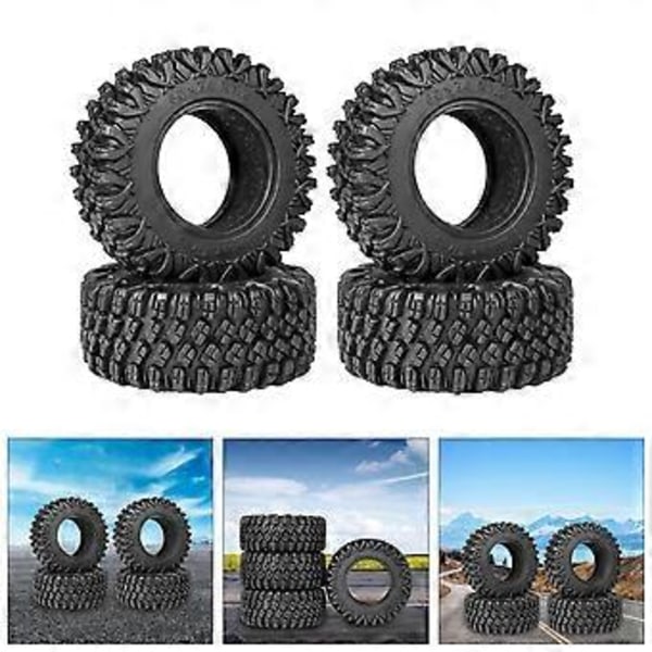 Sturdt Gummi Crawlers Däck Land Rovers Portabelt Tillbehör för TRX4M Axials SCX24 FCX24 Vägäventyr Daglig Användning