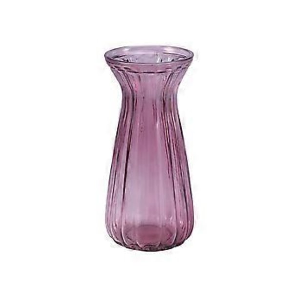 Europæisk Glas Blomstervase Frisk eller Tør Blomsterarrangement Stue Soveværelse Ornament (Lilla)