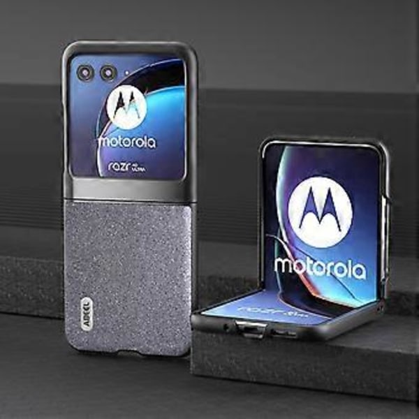 Glitter Sparkle Telefondeksel i PU-lær + PC Anti-Scratch Cover for Motorola Razr 40 Ultra 5G Style A