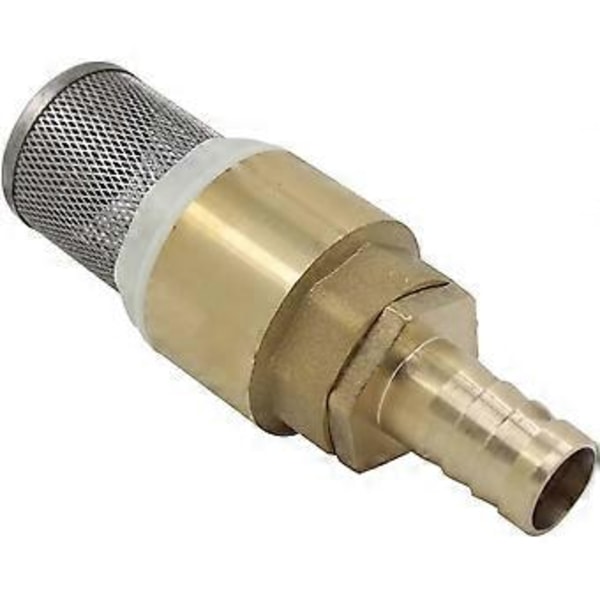 Backventil med sil 1/2 3/4 1 tum med muff 12 16 19mm - bottenventil backventil sil (Gänga 3/4 tum + Rörkopplingar 16mm)