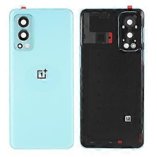 Til OnePlus Nord 2 5G OEM Batteri Bagside Bagdør Hus Udskiftning med Kameralinse Ring
