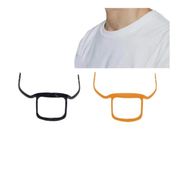 1-delad set med orange, kam, skäggkonturplotter, skäggmall