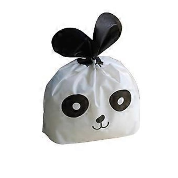 50 stk. Søde Panda Slikposer Plastik Godteposer Bageri Favoriserer Poser til Fødselsdag Jul Baby Shower