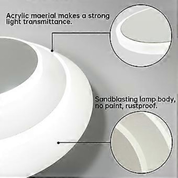 Murale LED 15W DIY Vegglampe Lysende Svingbar 350 Moderne Innendørs Vegglampe LED 6500K Varm For Soverom, Stue, Soverom Co