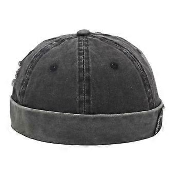 Beanie Hue Crimping Street Style Justerbar til Docker Fisker Arbejder Sømand(B)