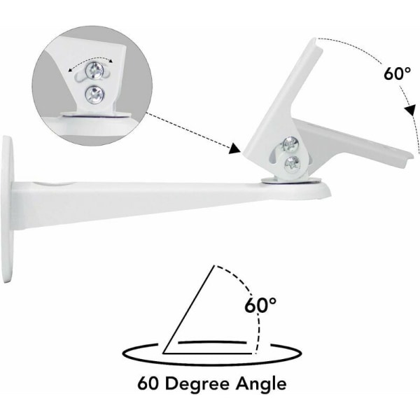 Mini-projektor veggfeste, 16-20 cm 360° rotasjon, 60° tilt, for