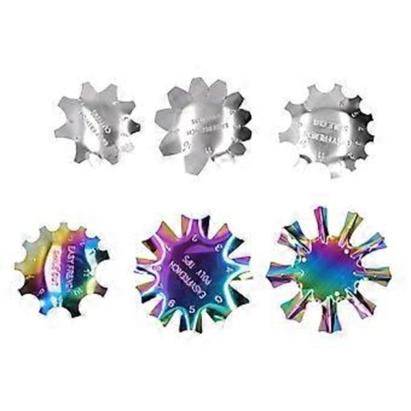 6 stk. Fransk Neglekunst Kanttrimmer til DIY Negledesign
