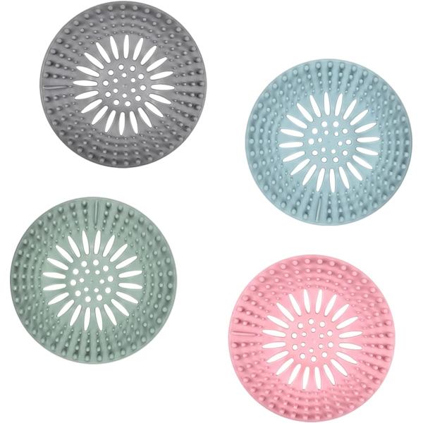 4PCS Silikon Hårfångare, Handfatssil, Diskhossil, Avlopp