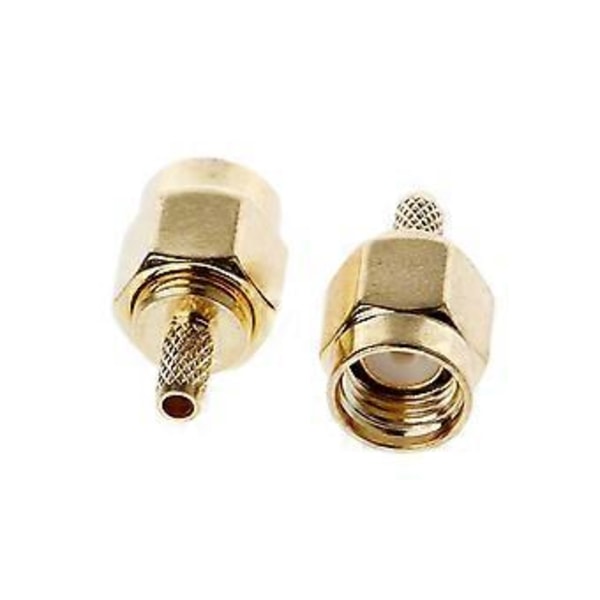 10 stk. SMA Hanstik Crimp RG174 RG316 LMR100 Kabel RF Konnektor