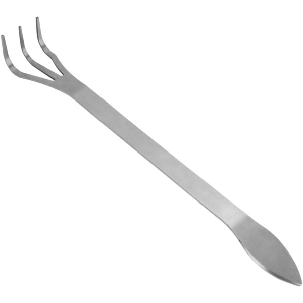 Manuell rive 3 klo rustfritt stål tannrive sett med ergonomisk