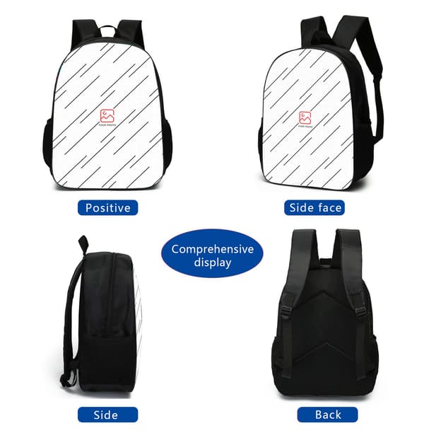 Geometry Dash Ryggsekk for studenter, Crossbody-veske, Penal - 2