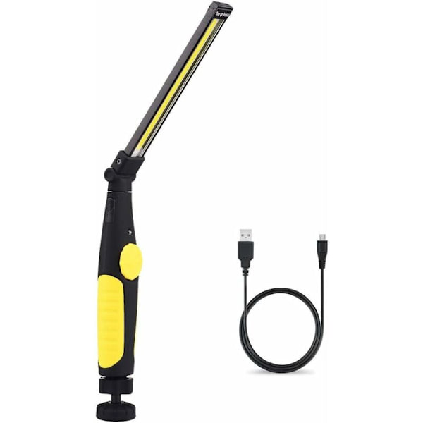 Laderbar LED arbeidslys med magnet og USB-foldbar 360 ​​