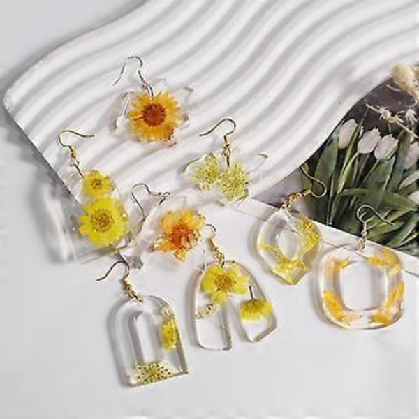 Blomma Blad Örhänge Hänge Silikonform Individualiserade Kristallharts Örhängen Hängen Tillbehör Hantverksformar Section 7