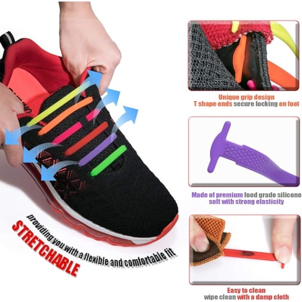 Tie Shoelaces for Kids and Adults - Best in Sports Fan Shoelaces