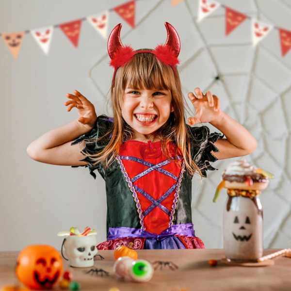 4 stk Halloween sklisikre hårklips hårspenner for Hallowe