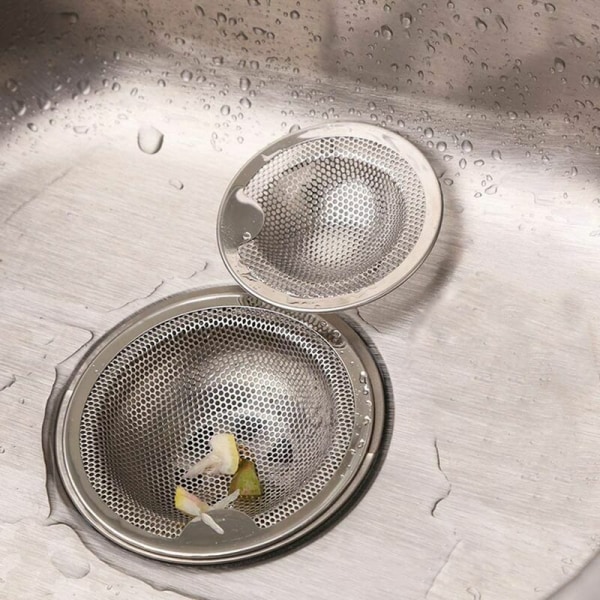 Set med två rostfria diskho-filter (5,2 cm)