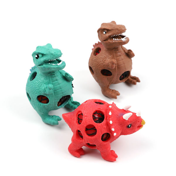 Set med 3 Anti-Stress Squishy Flerfärgade Handövningsbollar, Sl