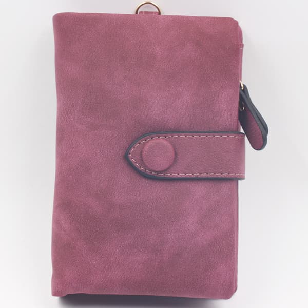 Frostet Tegnebog Tri-Fold Multi-Kort - Lilla