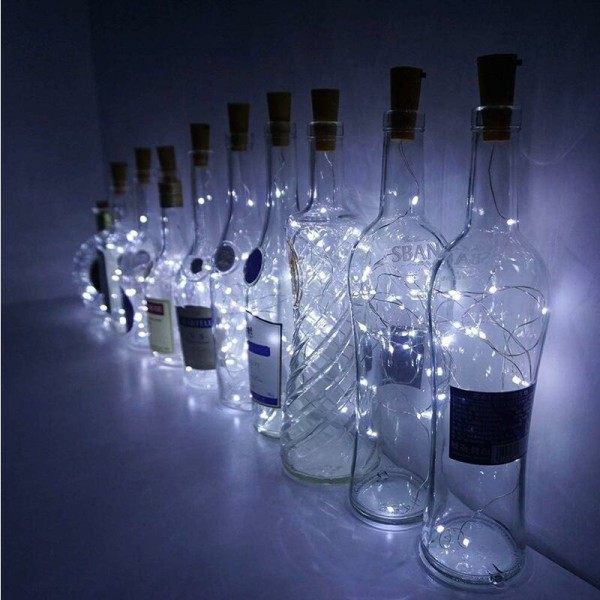 10 Pack LED Bottle Garland Cork Lights, 2M 20 LED Bottle Lights,S