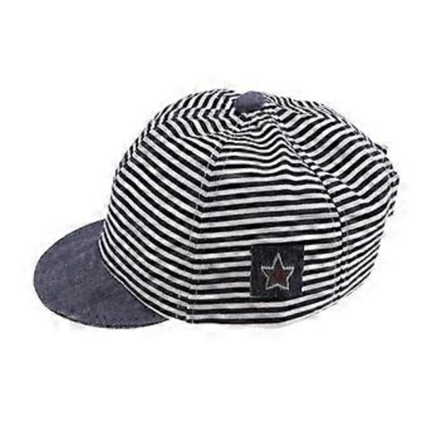 Basebollkeps för Barn Pojkar Flickor Småbarn Baby Casual Utomhus Sport Justerbar Hatt (Marinblå)