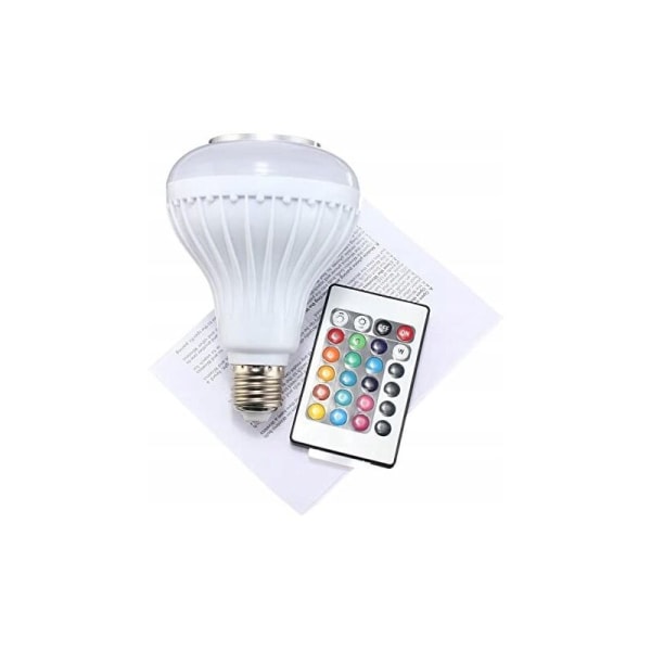 RGBW fjärrkontroll bluetooth musiklampa LED smart lampa col