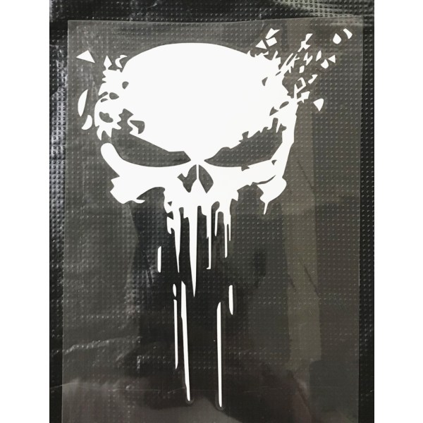 Molten Skull Skull Stickers Pakke med 2 enheter for bil eller motorsykkel