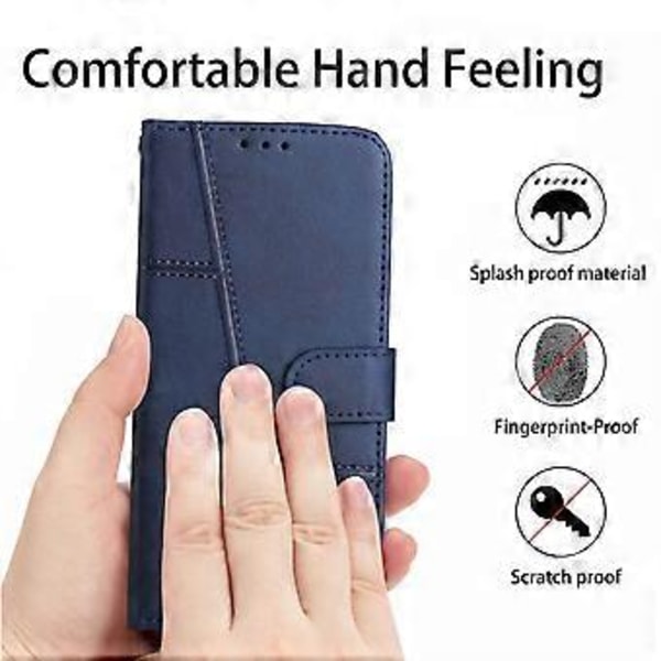 För Samsung Galaxy A06 Fodral Ställ Flip Skyddande Läder Telefonskal Style D