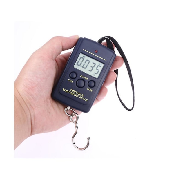 Bærbar lommevægt 40 kg Mini elektronisk digital vægt hængende