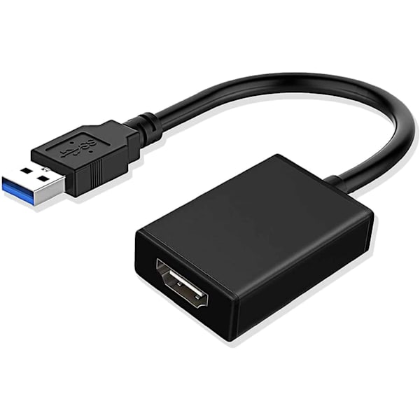 USB til HDMI-adapter (ikke Mac og Vista), 3.0/2.0 HDMI 1080p Full H