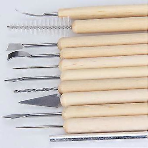 1 pakkaus Keramiikkasavi Veistotyökalusetti (11 kpl) 11pcs