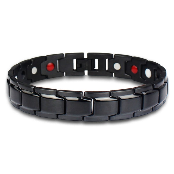 Svart+sølv 2-delt sett, populært avtagbart magnetarmbånd, Eur