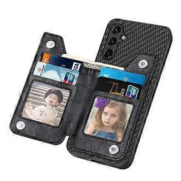 C1-04 Etui til Samsung Galaxy A35 5G Læder+PC+TPU Lynlås Pung Smartphone Cover