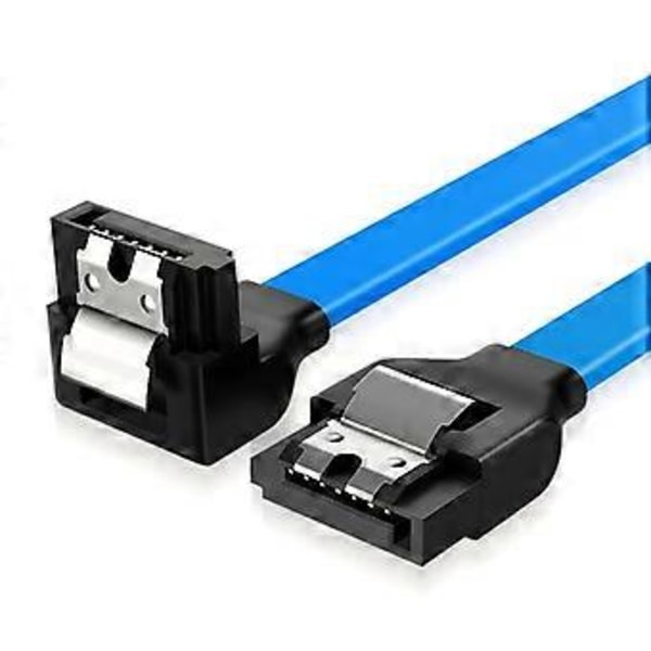 40/50cm SATA 3.0 -kaapeli SATA3 6GB/s Kiintolevyn datakaapeli SAS-kaapeli Kaksikanavainen suora 90 asteen johto sininen blue
