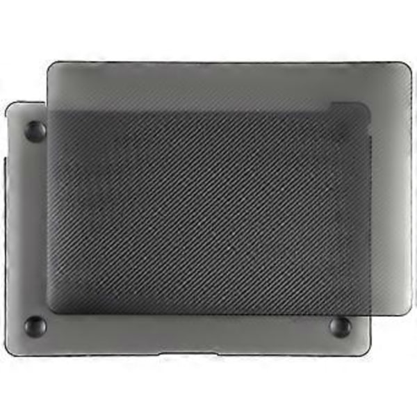 Laptop Kolfiber Plast Skyddsfodral För MacBook Air 13.3 tum A1932 / A2179 / A2337 (Svart)